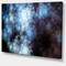 Designart - Blue White Starry Fractal Sky - Abstract Art on Canvas